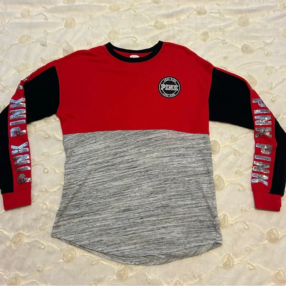 PINK Victoria's Secret Shirt Collection - Red, Pink, Gray bundle - Picture 2 of 12